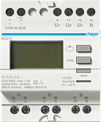 Acht neue Energiezähler bis 6.000A von Hager für smartes Energie-Monitoring