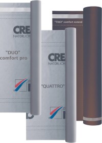 DUO, TRIO, QUATTRO: Creaton hat drei seiner vier Unterdachbahnen erweitert/optimiert