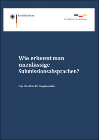 Bundeskartellamt veröffentlicht Infobroschüre mit Checkliste für Vergabestellen