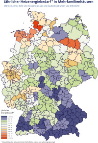 Wärmemonitor Deutschland 2014: Heizenergiebedarf in Mehrfamilienhäusern