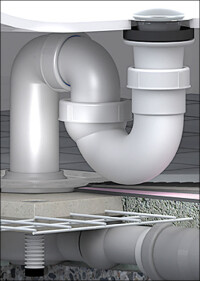 Umrüstung bodengleicher Dusche zur Badewanne per Abfluss-Adapter von Dallmer