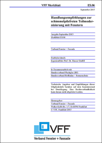 Kostenloses VFF-Merkblatt zur schimmelpilzfreien Teilmodernisierung mit Fenstern