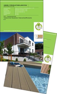 Verbands-EPDs für Fassadenelemente und Terrassendielen aus WPC