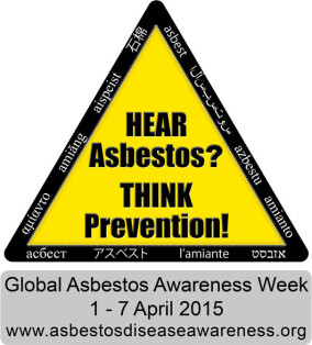 Weltweite Asbest-Aktionswoche vom 1. bis 7. April 2015