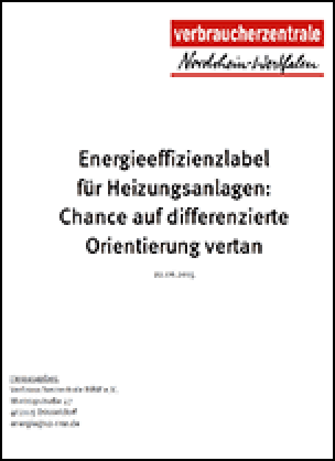 Energieeffizienzlabel für Heizungsanlagen: Chance auf differenzierte Orientierung vertan