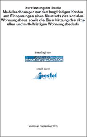 Studie: „Modellrechnungen zur den langfristigen Kosten und Einsparungen eines Neustarts des sozialen Wohnungsbaus sowie die Einschätzung des aktuellen und mittelfristigen Wohnungsbedarfs“