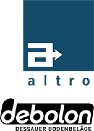 Logos: Altro Group sowie Debolon Dessauer Bodenbeläge