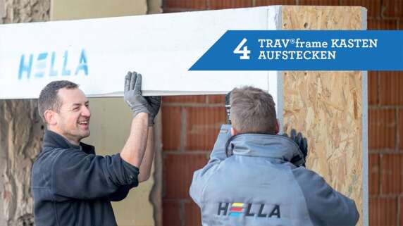 4/18 - Einbau eines Fensters mit TRAV®frame in 18 Schritten