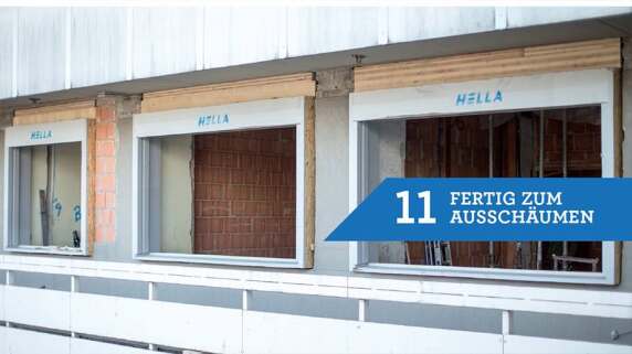 11/18 - Einbau eines Fensters mit TRAV®frame in 18 Schritten