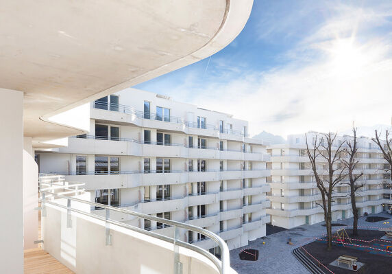 Wohnbebauung Sillblock Innsbruck von Schenker Salvi Weber Architekten ZT GmbH <br/> Foto: Bengt Stiller | Christoph Panzer