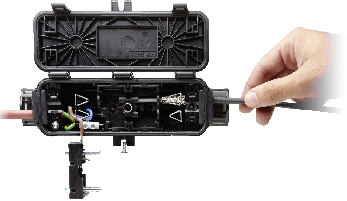 Anschluss des AEG Multi Connectors für Heizbänder im Außenbereich