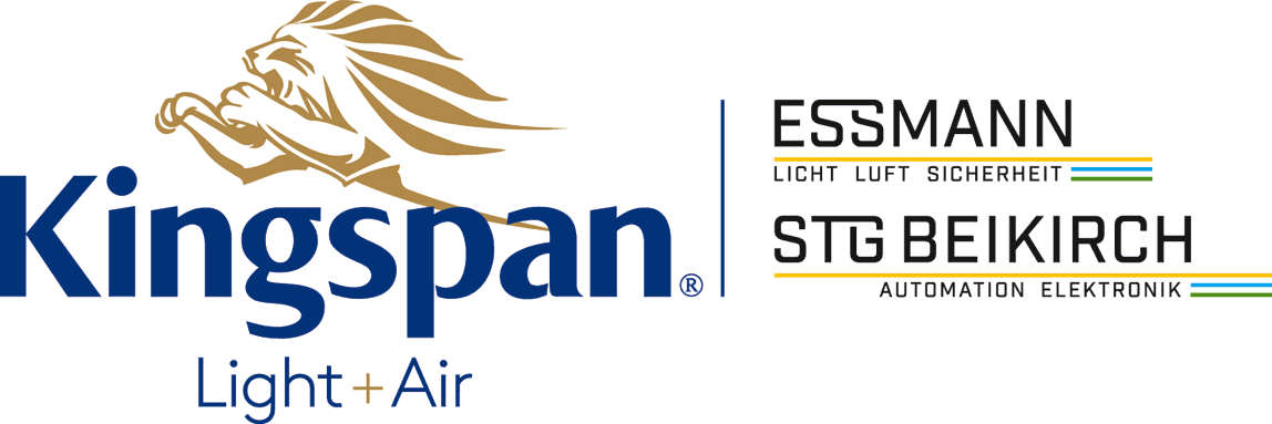 Logo: Kingspan Light & Air mit Essmann Gebäudetechnik und STG-Beikirch