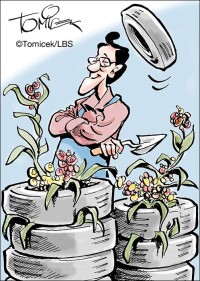 Gericht erlaubt Verwendung von Altreifen als Pflanzringe und zur Hangbefestigung