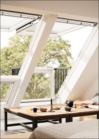 Weiß lackierte Holzdachfenster serienmäßig bei Velux