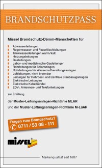 Missel Brandschutzpass in 4. Auflage erschienen