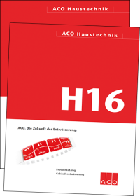 Neue ACO-Kataloge (H16 und D16) für die Gebäudeentwässerung