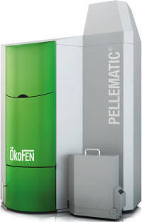 Kaskadierbare Pellet-Brennwerttechnik mit bis zu 256 kW Leistung