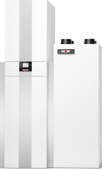 Lüften, Heizen und Warmwasser mit Gas, Öl oder Luft und Strom: Haustechnik-Zentrale à la Wolf