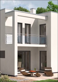 Moderner Kubus als Mehrgenerationenhaus zur Markteinführung zum Aktionspreis