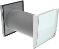 Paarweise dezentrale Lüftung à la Zehnder mit dem Flur als „Überströmelement“