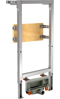 Neues Wand-Duschrinnensystem „MEPA Compact“ als Vorwandelement incl. Armaturenbank