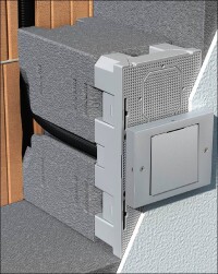 Neuer Geräteträger von Kaiser für wärmebrückenfreie Elektroinstallationen