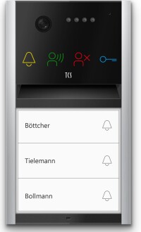 Neue Außentürstationen von TCS in frischer, großzügiger Optik