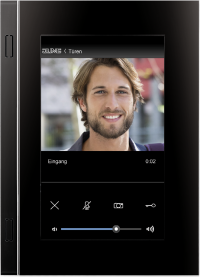 Siedle-Türstationen treffen auf Jung-Bedienpanel und -Innenstationen