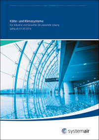 Systemairs neuer Kälte- und Klimasysteme-Katalog kann angefordert werden