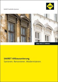 Neue Sakret-Broschüre „Sanieren, Renovieren, Modernisieren“