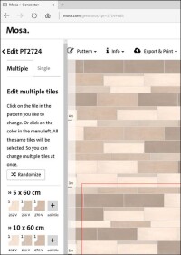 Mosas „Pattern Generator“ für keramische Flächen mit CAD/BIM-Schnittstelle