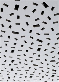 Akustikdecken mit nicht linear angeordneter orthogonaler Streulochung