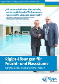 Neue Rigips-Broschüre zur Planung und Umsetzung von Feucht- und Nassräumen