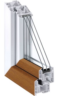 Farbige Kunststofffenster à la Zobel, Veka, Rehau und Oknoplast