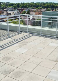 Neuer trittschallmindernder Systemaufbau von Optigrün für Dachterrassen