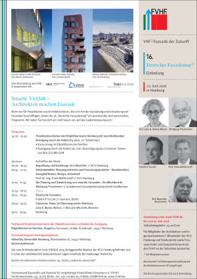 16. Deutscher Fassadentag am 22. Juni 2016 in Hamburg