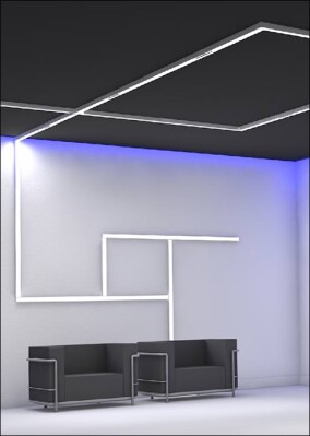 Weltpremiere: Modulares Lichtliniensystem instalight NoLimit 4033