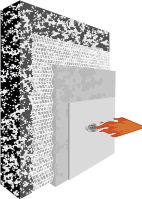 Brandgefährlich? Fraunhofer UMSICHT hat WDV-System mit Brandschutzputz getestet