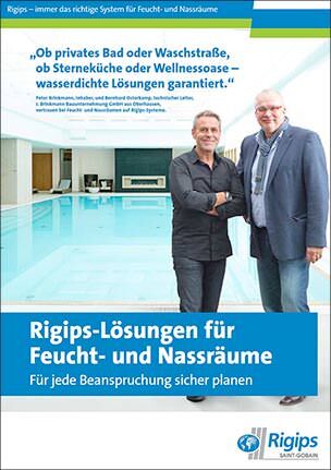 Kompetenzbroschüre „Rigips-Lösungen für Feucht- und Nassräume“