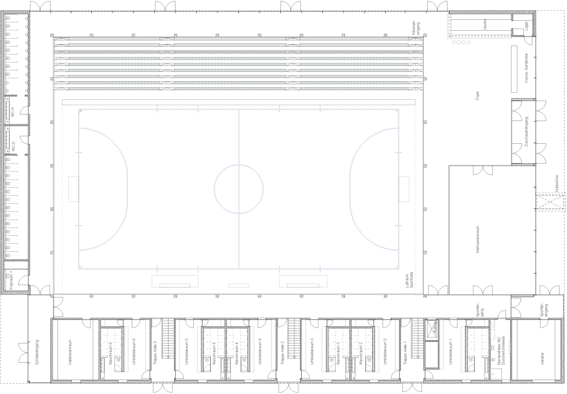 Grundriß EG - Fußball