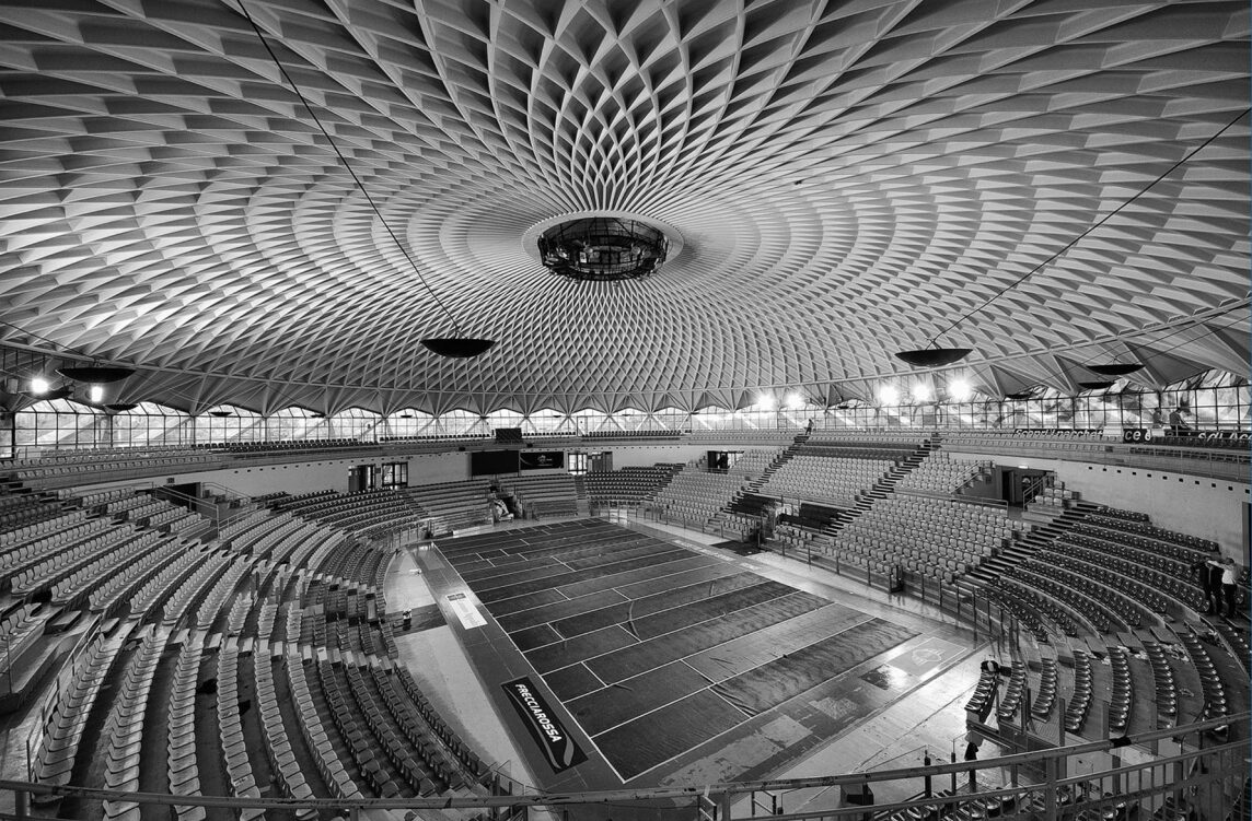 Palazetto dello Sport (kleiner Sportpalast), Rom (I) 1957, Pier Luigi Nervi, Architekt: Annibale Vitellozzi (Foto © Pietromassimo Pasqui)