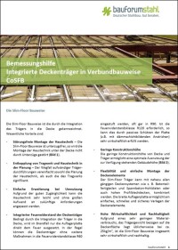 Bemessungshilfe für Integrierte Deckenträger in Verbundbauweise CoSFB