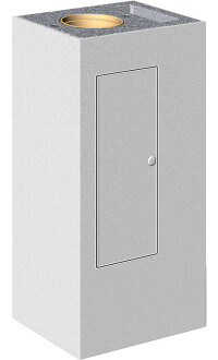 Schiedels Absolut Design-Fertigfuß macht den Schornsteinfuss wohnraumtauglich