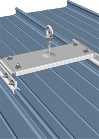 Durchdringungsfreie Absturzsicherungseinrichtungen für RIB-ROOF-Metalldächer