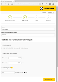 „Antriebsrechner“ von Hautau findet passenden Fensterantrieb online