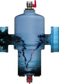 Neuer Schlamm- und Schmutzabscheider mit Cyclone-Technologie und liegender Montageoption