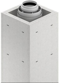 Brandschutzverkleidung für Montageabgasleitungen à la Fermacell