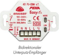 Drahtlose Licht-, Jalousien- und Temperaturregelung per EnOcean-Technologie à la Honeywell