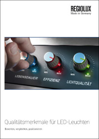 Qualitätskriterien für LED-Leuchten kostenlos bei Regiolux downloadbar
