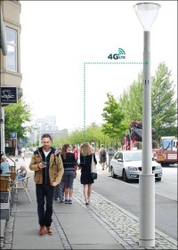 Online via Straßenleuchte